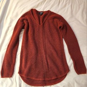 Ana XS Sweater Tunic Rust Orange